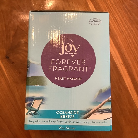 Joy Mangano Electric Wax Heat Warmer Ocean Breeze Blue Ceramic - Picture 3 of 7